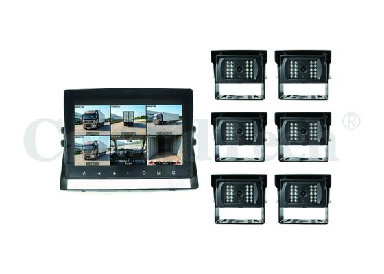 Dobra cena. 6-kanałowy system monitorowania pojazdów AI z 10,1-calowym wyświetlaczem HD IPS LCD i możliwością nagrywania na karcie SD o pojemności 512 GB dla bezpieczeństwa floty w Internecie